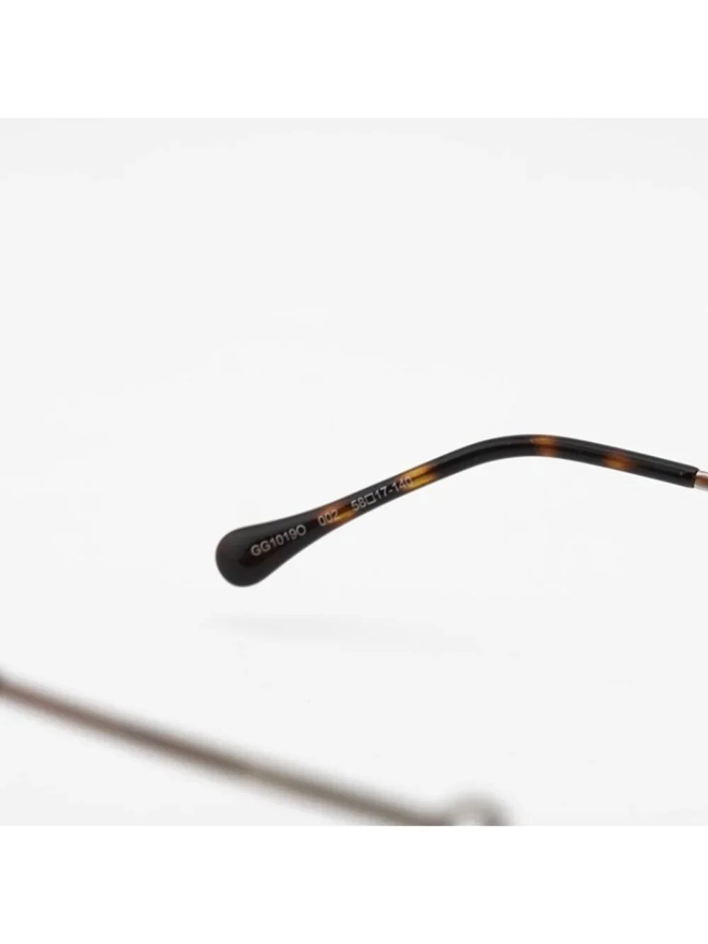 Gucci GG1019O 002 Eyeglasses Silver 58mm Square Frame